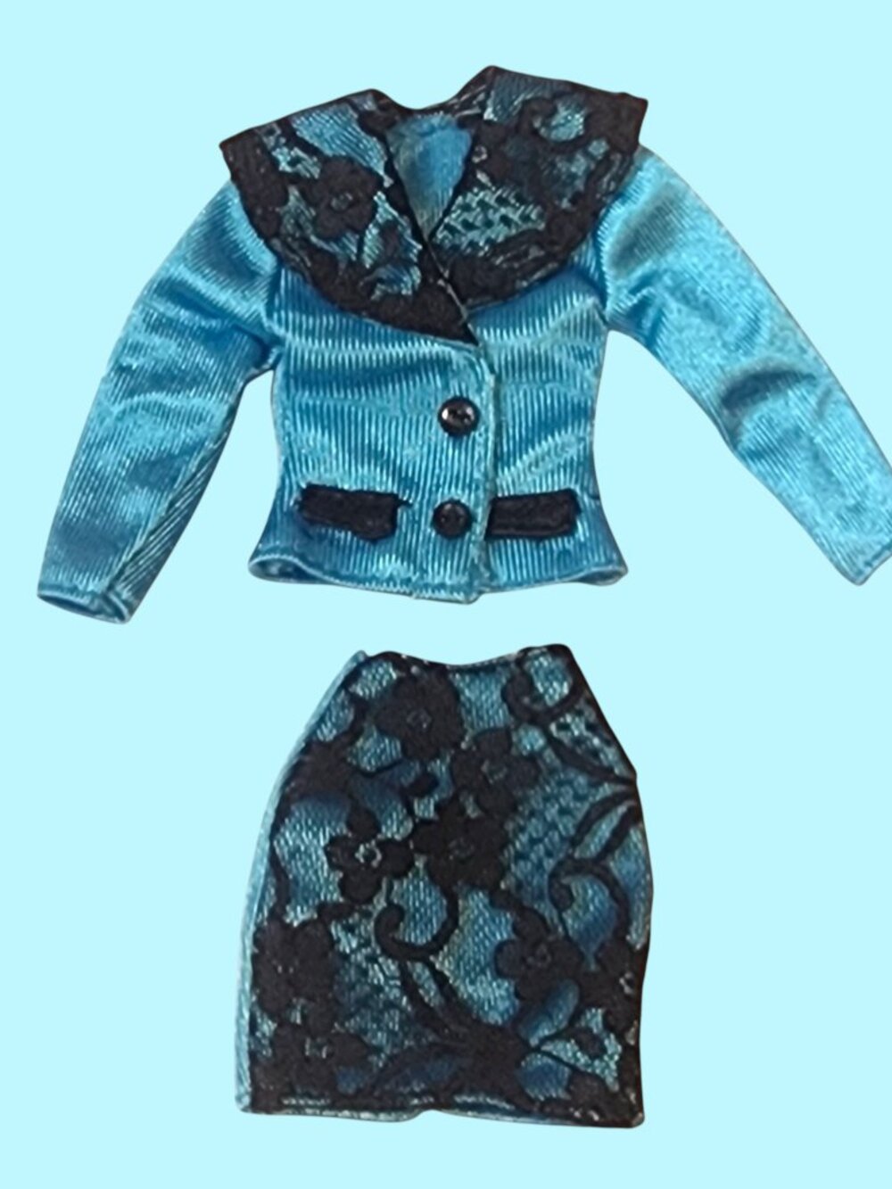 1990s Barbie Fashionista Aqua 2 Piece Suit C110